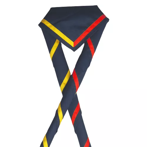 Chusta harcerska z tasiemką dwukolorową - różne kolory