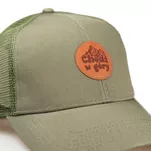 Czapka z daszkiem truckerka z naszywką Chodź w góry - olive green - 2