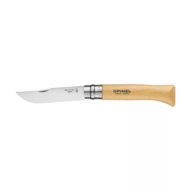 Opinel Inox N°10 Inox natural - rozkładany nóż ze stali nierdzewnej
