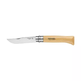 Opinel Inox N°10 Inox natural - rozkładany nóż ze stali nierdzewnej