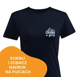 Damska koszulka "Chodź w góry" - t-shirt dla harcerek i turystek
