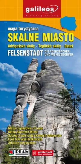 Mapa turystyczna Skalne Miasto - Felsenstadt