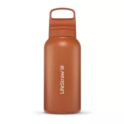 LIFESTRAW Go 2.0 - Butelka ze stali nierdzewnej z filtrem - 1000 ml - Kyoto Orange