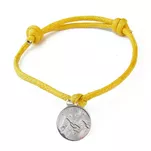 Bransoletka wiązana z zawieszką GÓRY - żółta