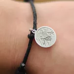 GÓRY Bransoletka turystyczna ze srebrną zawieszką na sznurku - różne kolory - 6