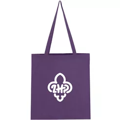 Torba bawełniana z logo ZHP - fioletowa