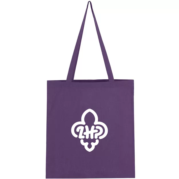 Torba bawełniana z logo ZHP - fioletowa