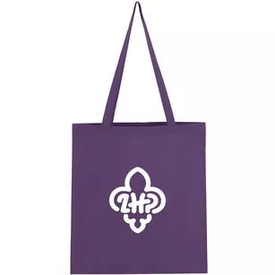 Torba bawełniana z logo ZHP - fioletowa
