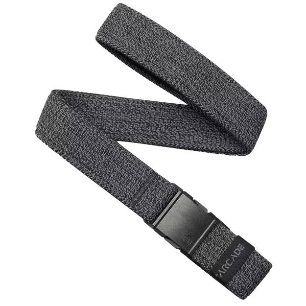 ARCADE Atlas Slim Belt - Heather Black - Wąski elastyczny pasek do spodni