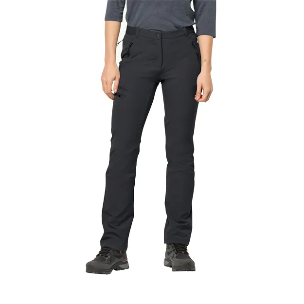 JACK WOLFSKIN Geigelstein Pants Women - black - damskie spodnie trekkingowe softshellowe