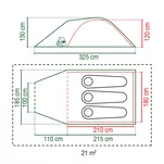 COLEMAN Darwin 3 Plus - Namiot turystyczny trzyosobowy - 2
