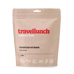 TRAVELLUNCH wegetariańska Pasta Porcini z borowikami - podwójna porcja - 950 g - danie liofilizowane