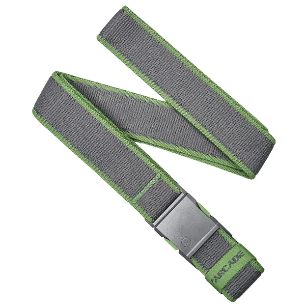 ARCADE Carto Slim Belt - Charcoal/Dill - Wąski elastyczny pasek do spodni