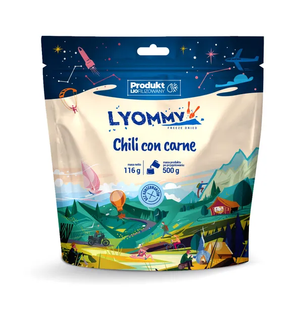 LYOMMY Chili con carne - 500 g - danie liofilizowane  liofilizat