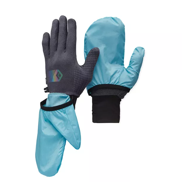 BLACK DIAMOND Deploy Wind Hood Gloves - rękawiczki biegowe z chowaną osłoną przeciwwiatrową