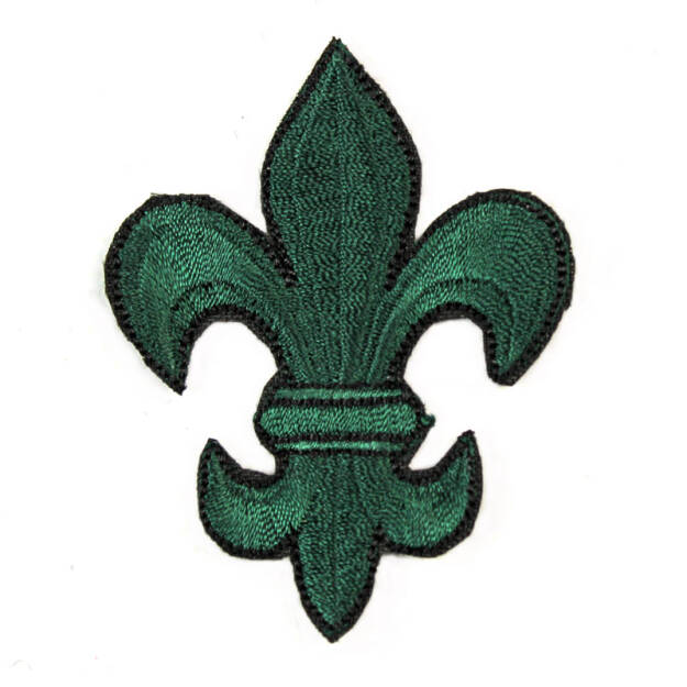 Zielona lilijka instruktorska haftowana - dla podharcmistrza lub podharcmistrzyni