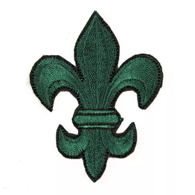 Zielona lilijka instruktorska haftowana - dla podharcmistrza lub podharcmistrzyni