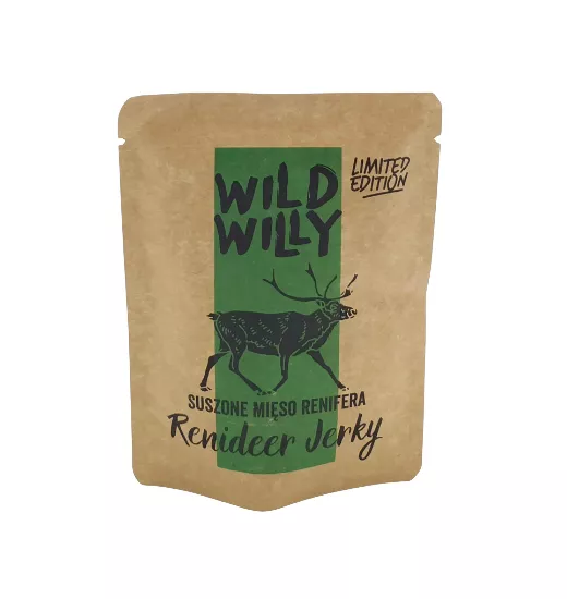 WILD WILLY Beef Reindeer Classic 30 g - suszone mięso renifera