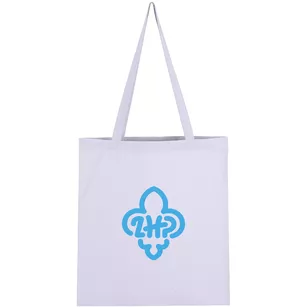 Torba bawełniana z logo ZHP - biała