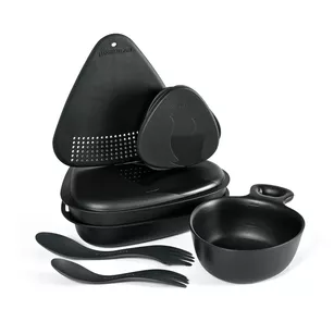 LIGHT MY FIRE MealKit Outdoor 2.0 - slatyblack - Zestaw naczyń turystycznych z bio plastiku