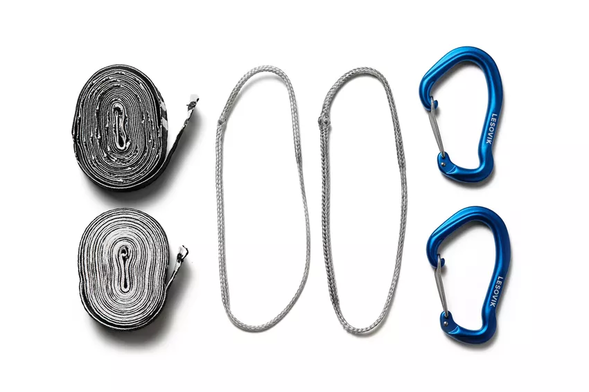 LESOVIK Sneka - zawieszenie do hamaków - linki, taśmy, karabinki