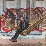 TICKET TO THE MOON Compact - Brown - klasyczny hamak turystyczny - 5