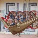 TICKET TO THE MOON Compact - Brown - klasyczny hamak turystyczny - 4