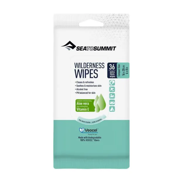 SEA TO SUMMIT Wilderness Wipes - odświeżające chusteczki podróżne 36-pack