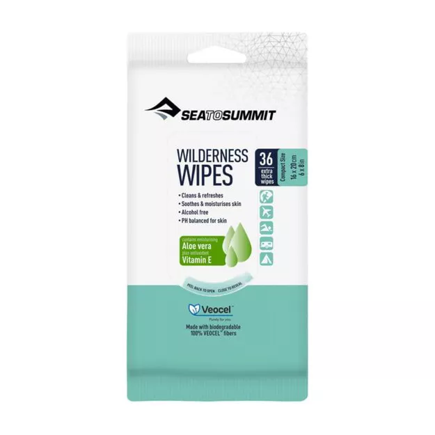 SEA TO SUMMIT Wilderness Wipes - odświeżające chusteczki podróżne 36-pack