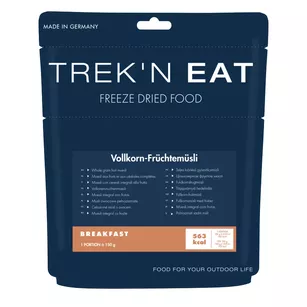 TREK'N EAT Pełnoziarniste musli z owocami i mlekiem 150 g (360 g) - Żywność liofilizowana