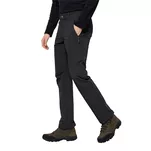 JACK WOLFSKIN Activate XT Men - black - Męskie spodnie trekkingowe / softshellowe 