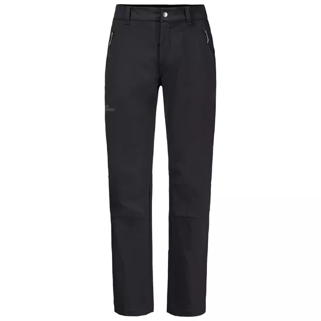JACK WOLFSKIN Activate XT Men - black - Męskie spodnie trekkingowe / softshellowe 