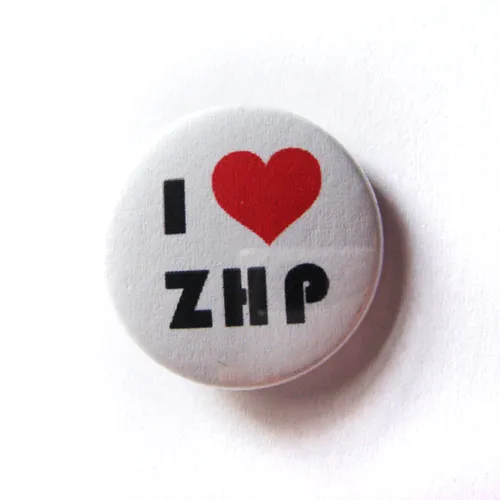 Przypinka button I love ZHP