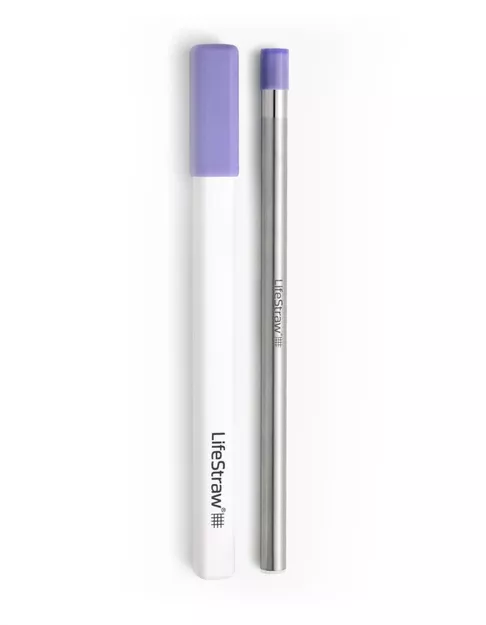 LIFESTRAW Sip – stalowa słomka filtrująca wodę - Thistle Purple
