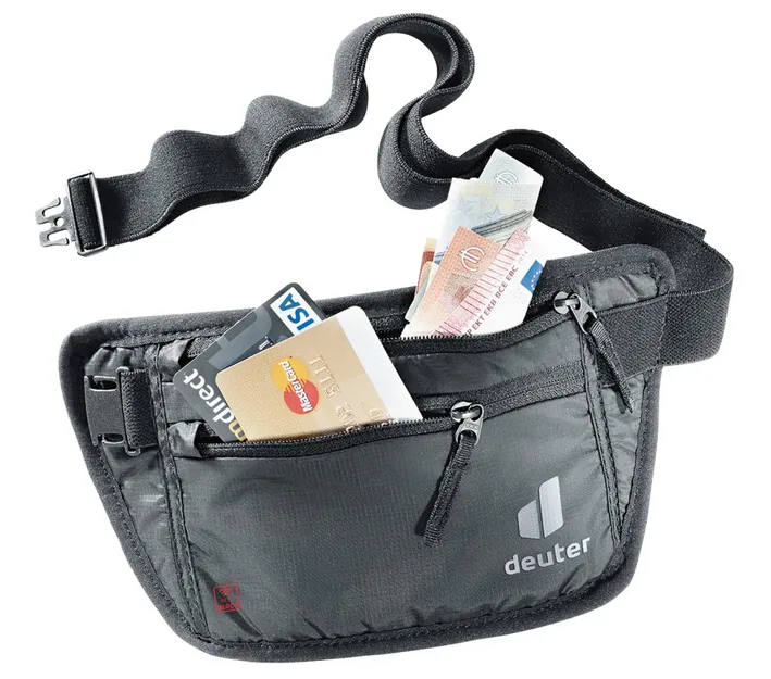 DEUTER Security Money Belt I Black RFID - Saszetka - ukryty portfel