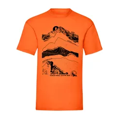FUNDACJA SZERPOWIE NADZIEI Męska pomarańczowa koszulka - Tatrzańskie szczyty