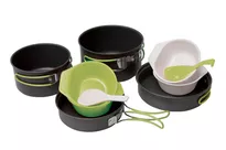 PINGUIN Quadri - menażka, turystyczny zestaw garnków dla 4 osób | 10 części