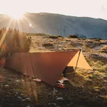 LESOVIK Zmora - Kangaroo brown - ultralekki tarp, płachta biwakowa - 4