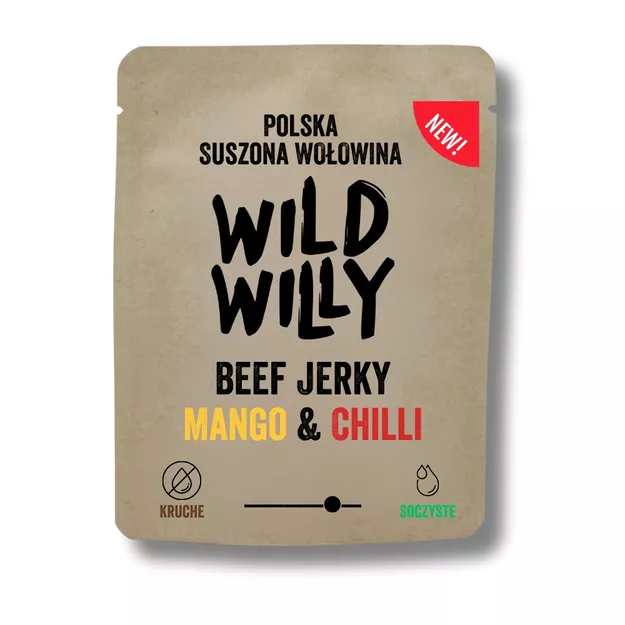 WILD WILLY Beef Jerky Mango & Chilli Chipotle 50 g - suszona wołowina