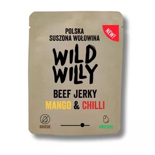 WILD WILLY Beef Jerky Mango & Chilli Chipotle 50 g - suszona wołowina