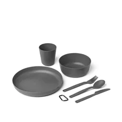 SEA TO SUMMIT Zestaw naczyń biwakowych Camp Dinnerware Set - Charcoal