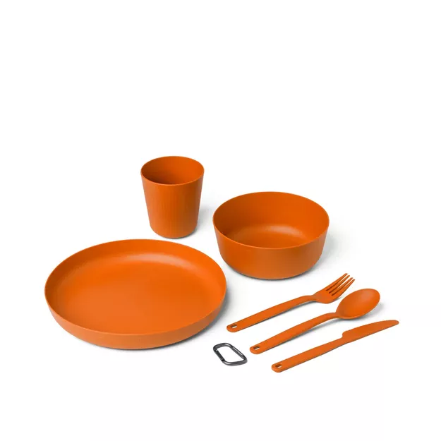 SEA TO SUMMIT Zestaw naczyń biwakowych Camp Dinnerware Set - Burnt Orange