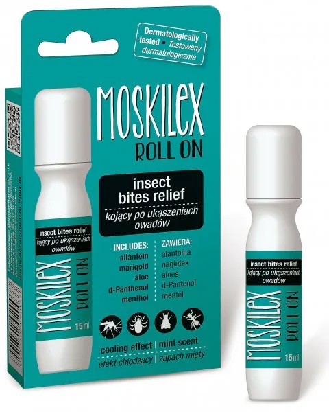 Moskilex Roll On sztyft kojący po ukąszeniu 15 ml