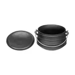 MFH Garnek / kociołek żeliwny z pokrywką 5 l  - na ognisko - 3