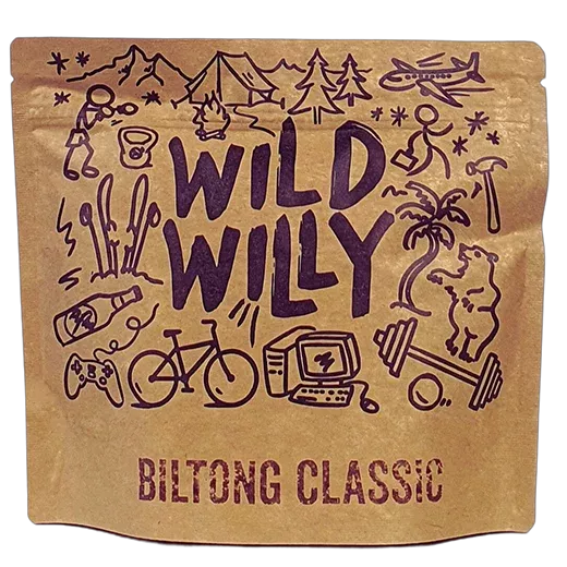 WILD WILLY Biltong Classic 70 g - suszona wołowina z RPA