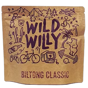 WILD WILLY Biltong Classic 70 g - suszona wołowina z RPA