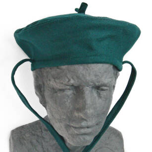 Beret zuchowy zielony ciemny - czapka nakrycie głowy dla zucha