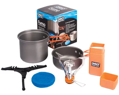 360 DEGREES Furno Stove & Pot Set - turystyczny zestaw do gotowania / palnik + garnki