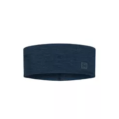 BUFF Opaska na głowę Merino Wide Headband - Solid Night Blue