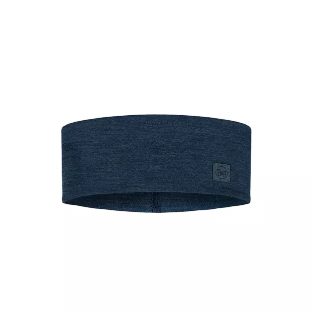 BUFF Opaska na głowę Merino Wide Headband - Solid Night Blue